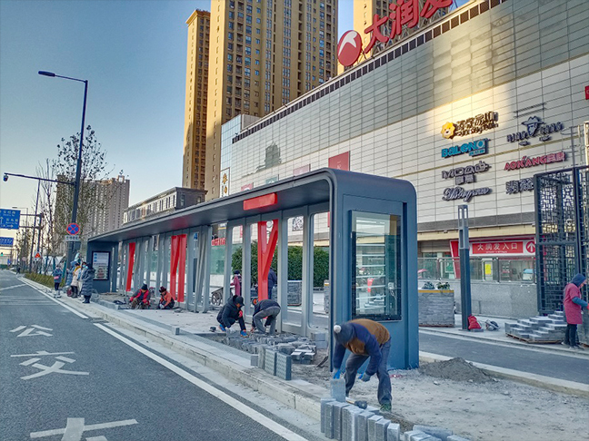 合肥候車(chē)亭安裝交付